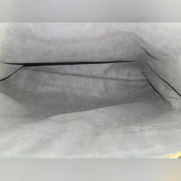 MCM Croc Embossed Gray Leather Large 2 way Satchel T7428 in EUC - Picture 9 of 16